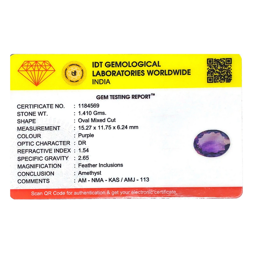 Amethyst - 7.05 Carat - Pramogh