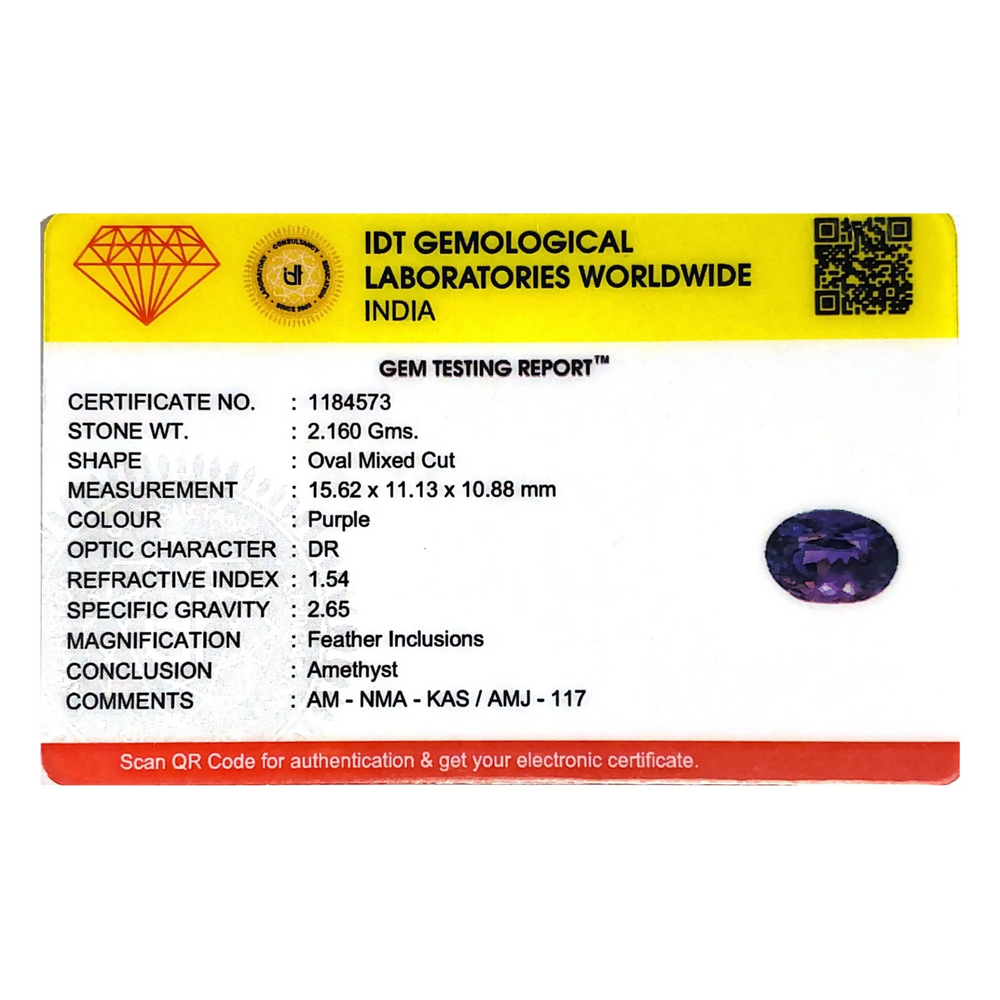 Amethyst - 10.8 Carat - Pramogh