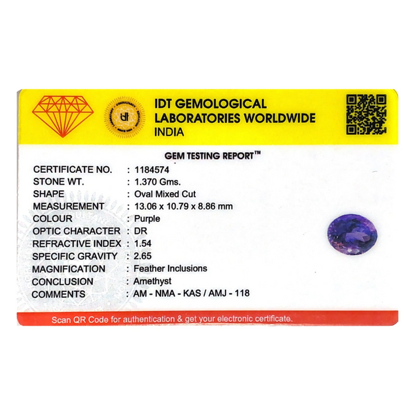 Amethyst - 6.85 Carat - Pramogh