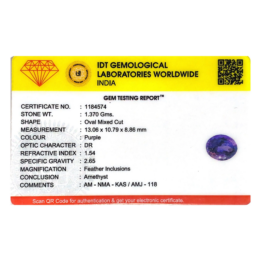 Amethyst - 6.85 Carat - Pramogh