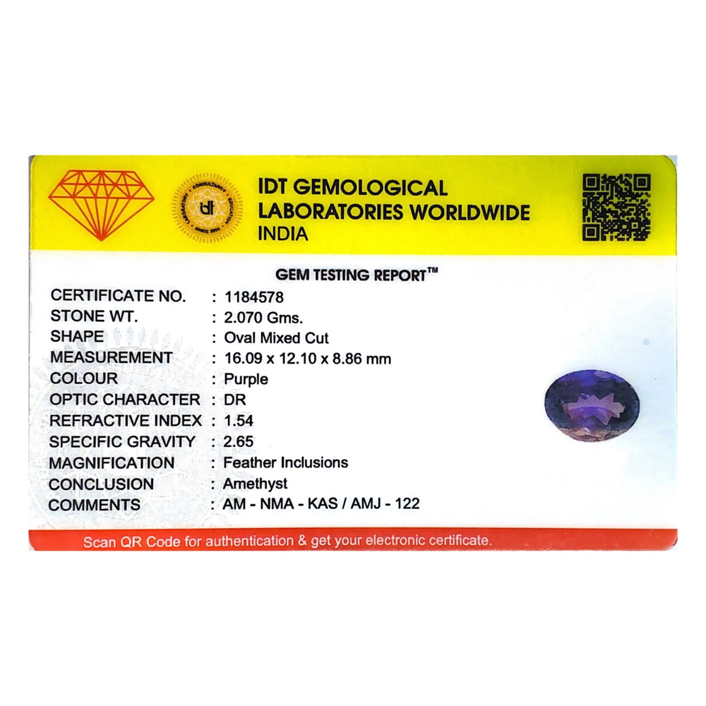 Amethyst - 10.35 Carat - Pramogh