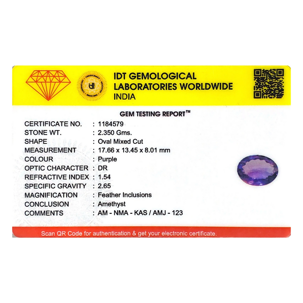 Amethyst - 11.75 Carat - Pramogh