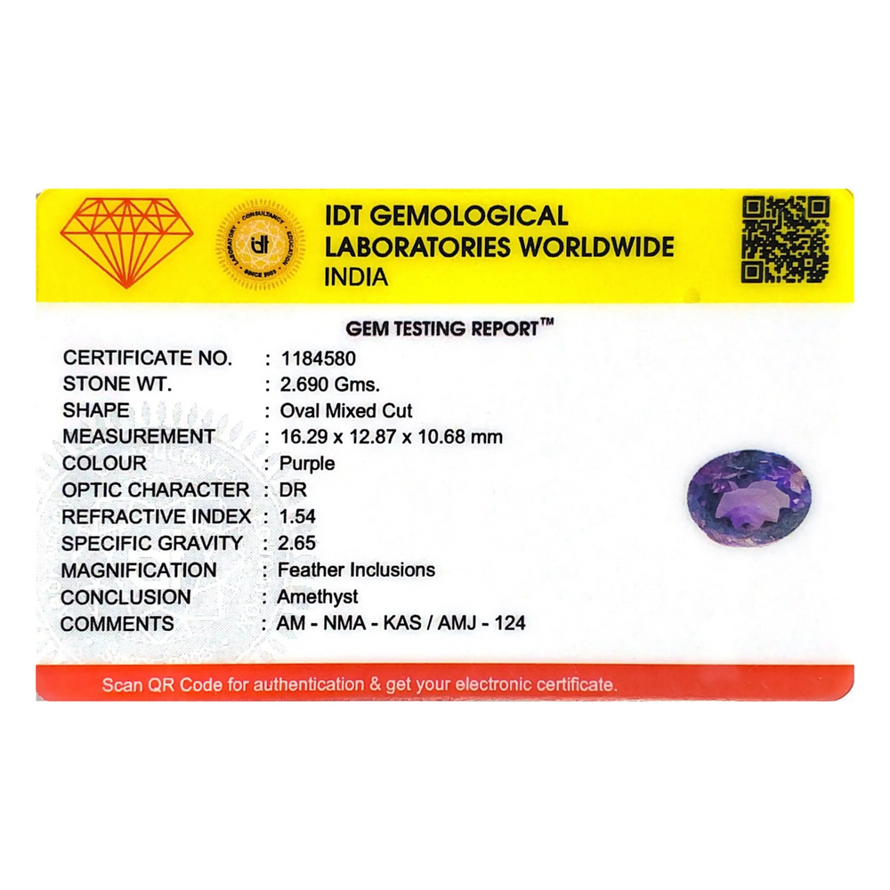Amethyst - 13.45 Carat - Pramogh