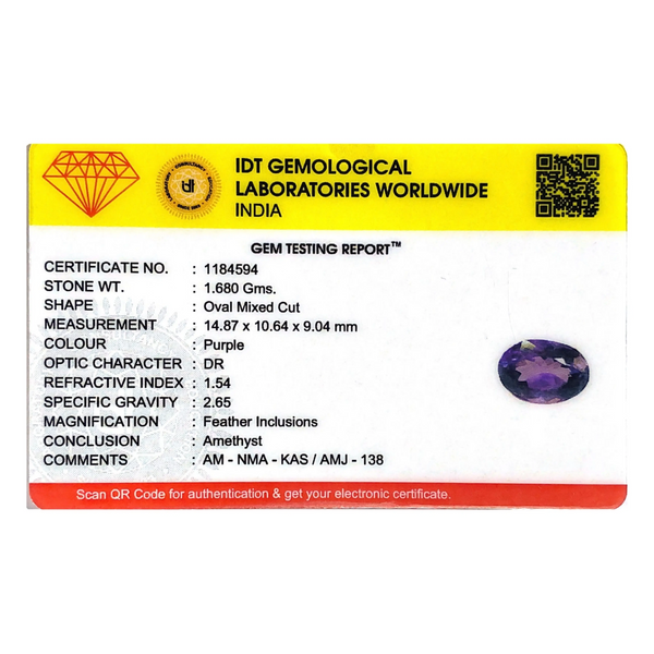 Amethyst - 8.4 Carat - Pramogh