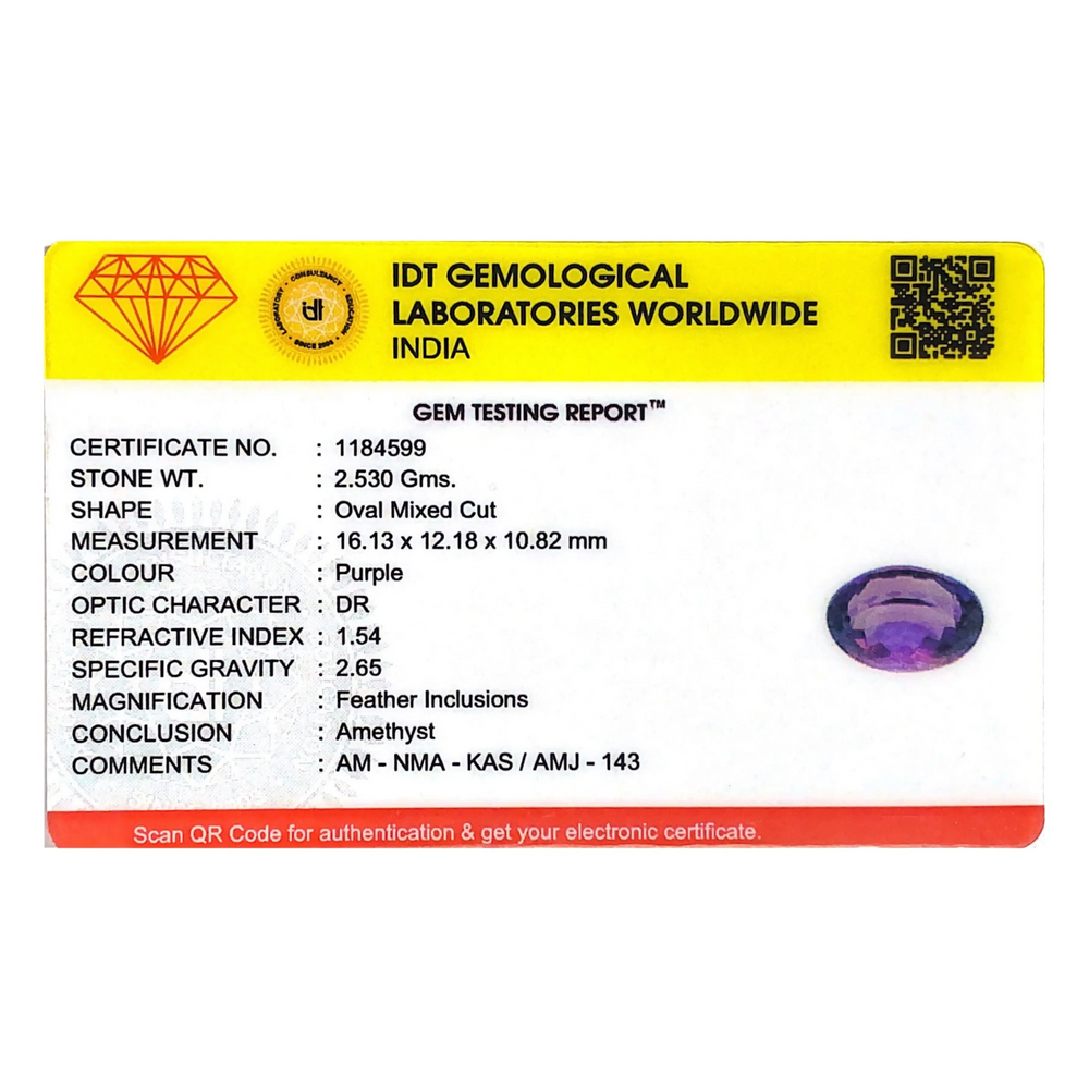 Amethyst - 12.65 Carat - Pramogh