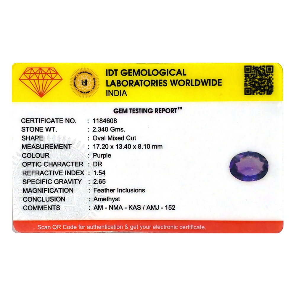 Amethyst - 11.7 Carat - Pramogh