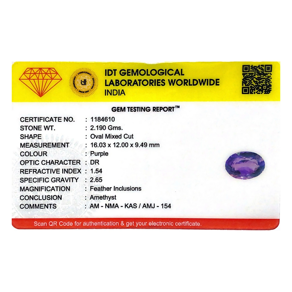 Amethyst - 10.95 Carat - Pramogh