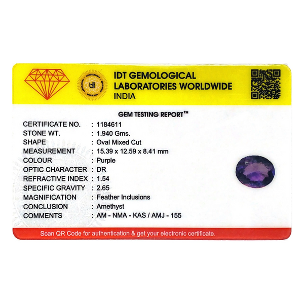 Amethyst - 9.7 Carat - Pramogh