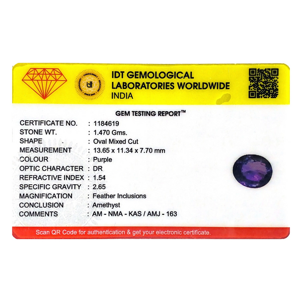 Amethyst - 7.35 Carat - Pramogh