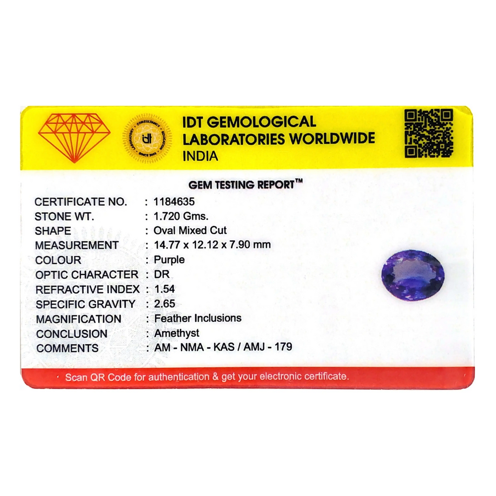 Amethyst - 8.6 Carat - Pramogh