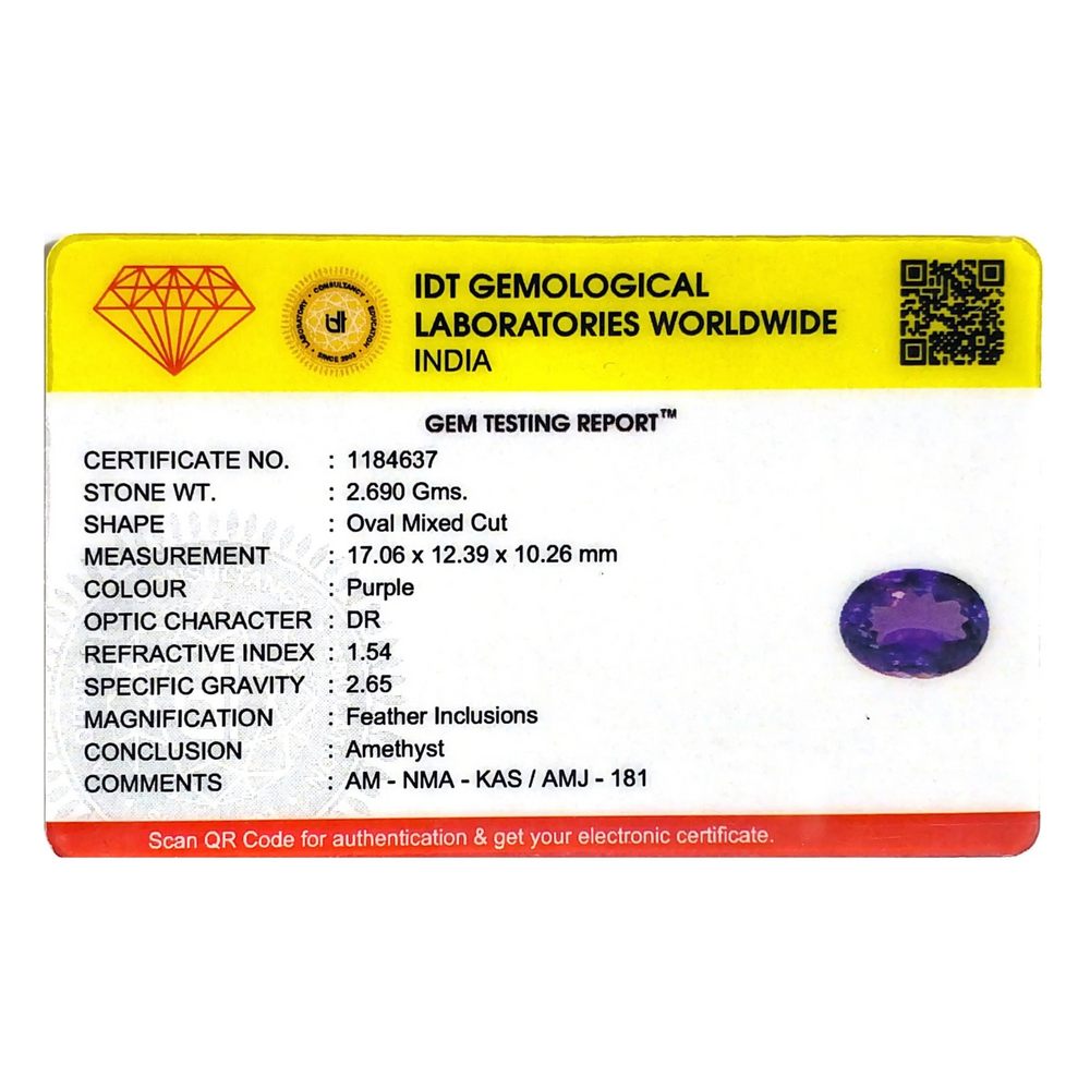Amethyst - 13.45 Carat - Pramogh
