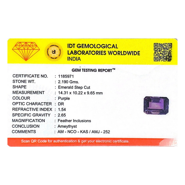 Amethyst - 10.95 Carat
