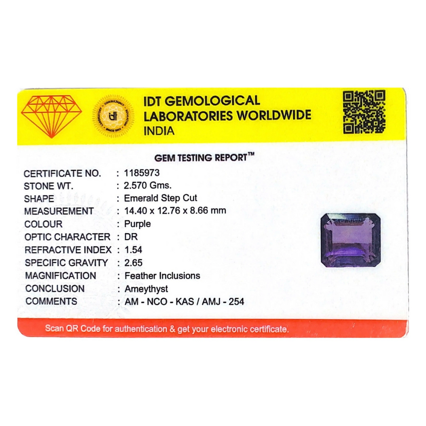 Amethyst - 12.85 Carat