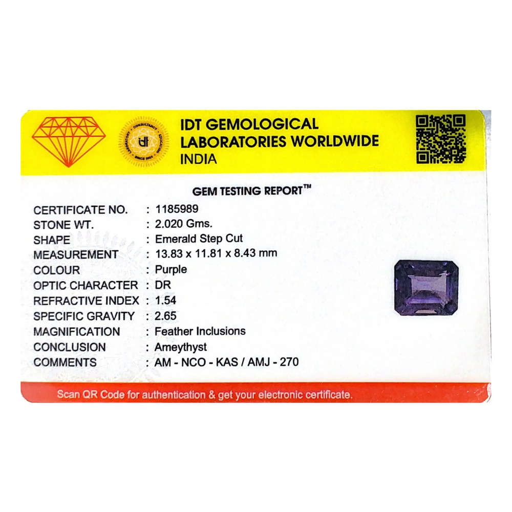 Amethyst - 10.1 Carat