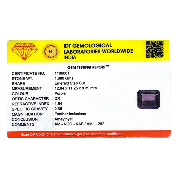 Amethyst - 9.4 Carat