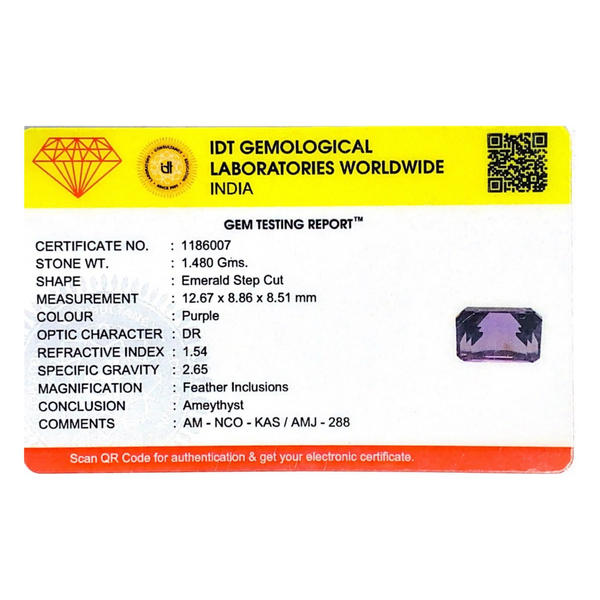 Amethyst - 7.4 Carat