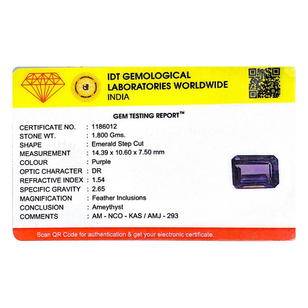 Amethyst - 9 Carat