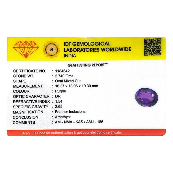 Amethyst - 13.7 Carat - Pramogh
