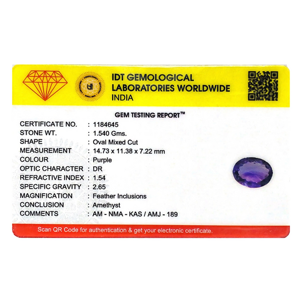 Amethyst - 7.7 Carat - Pramogh
