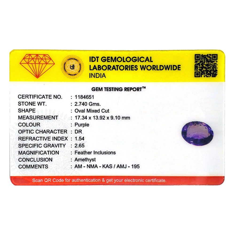 Amethyst - 13.7 Carat - Pramogh