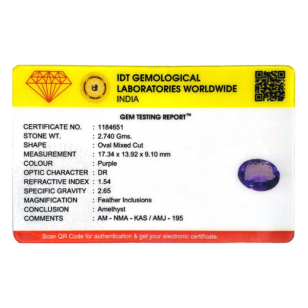 Amethyst - 13.7 Carat - Pramogh