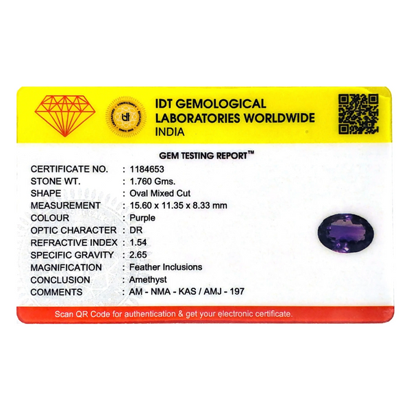 Amethyst - 8.8 Carat - Pramogh