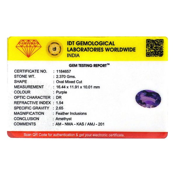 Amethyst - 11.85 Carat - Pramogh