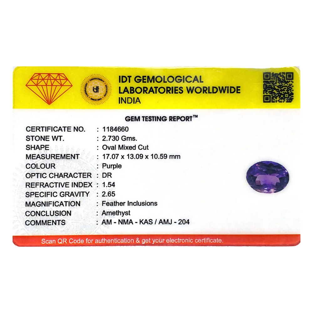 Amethyst - 13.65 Carat - Pramogh