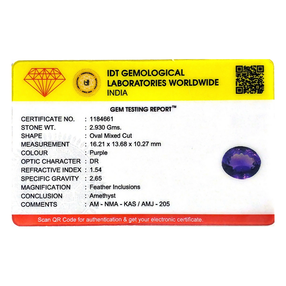 Amethyst - 14.65 Carat - Pramogh