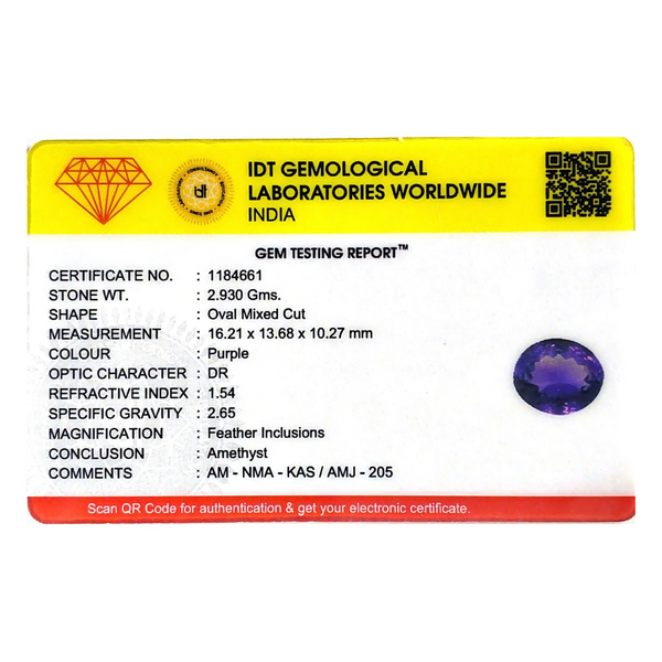 Amethyst - 14.65 Carat - Pramogh