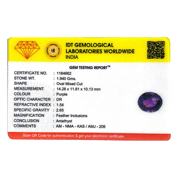 Amethyst - 9.7 Carat - Pramogh