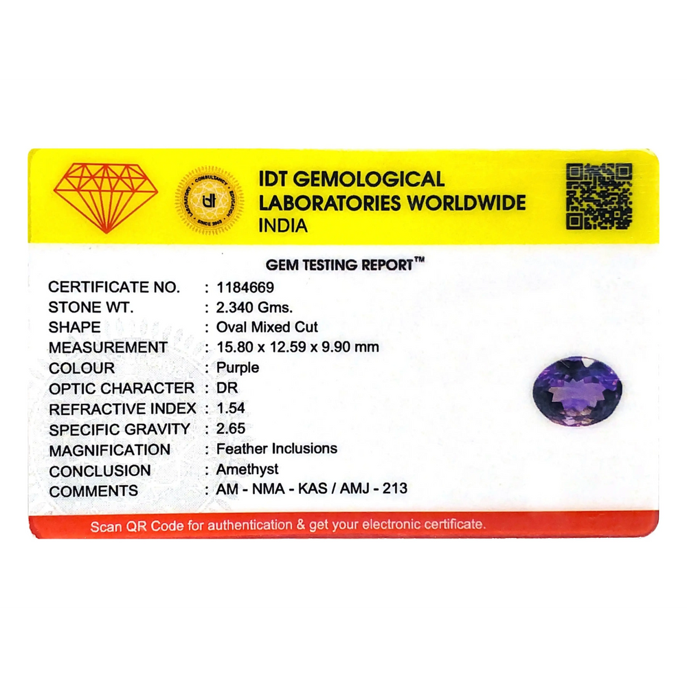 Amethyst - 11.7 Carat - Pramogh