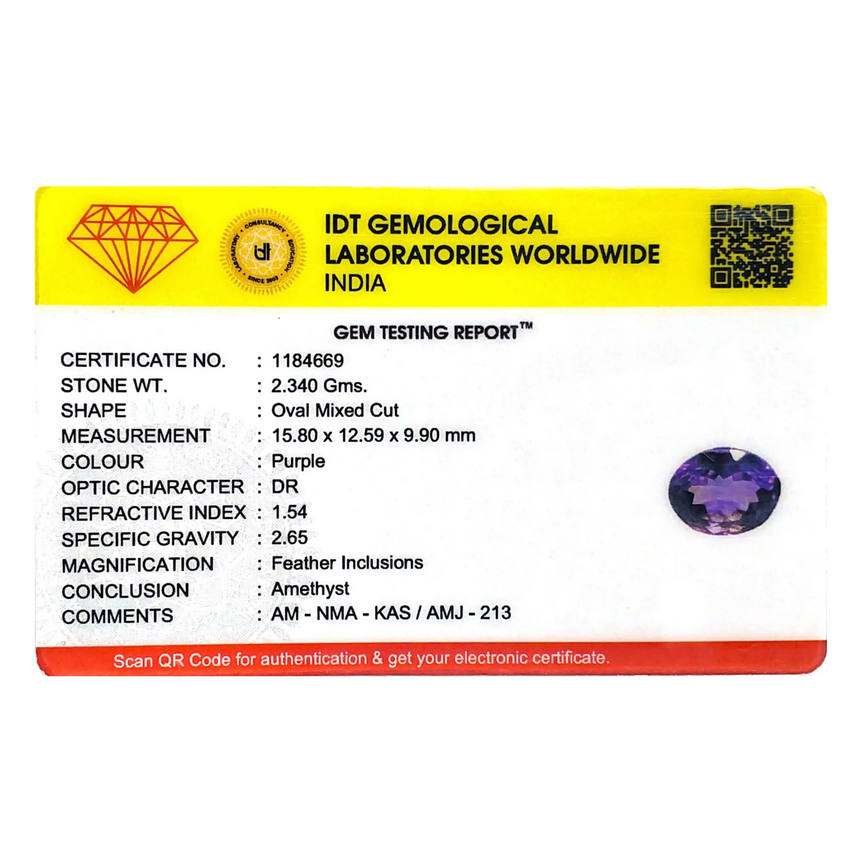 Amethyst - 11.7 Carat - Pramogh