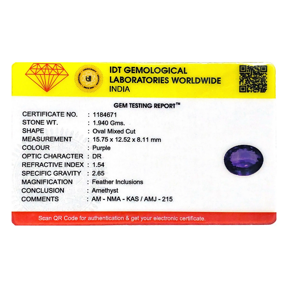 Amethyst - 9.7 Carat - Pramogh