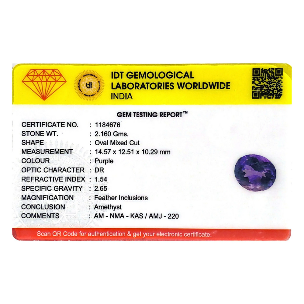 Amethyst - 10.8 Carat - Pramogh
