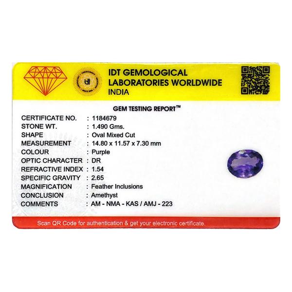 Amethyst - 7.45 Carat - Pramogh