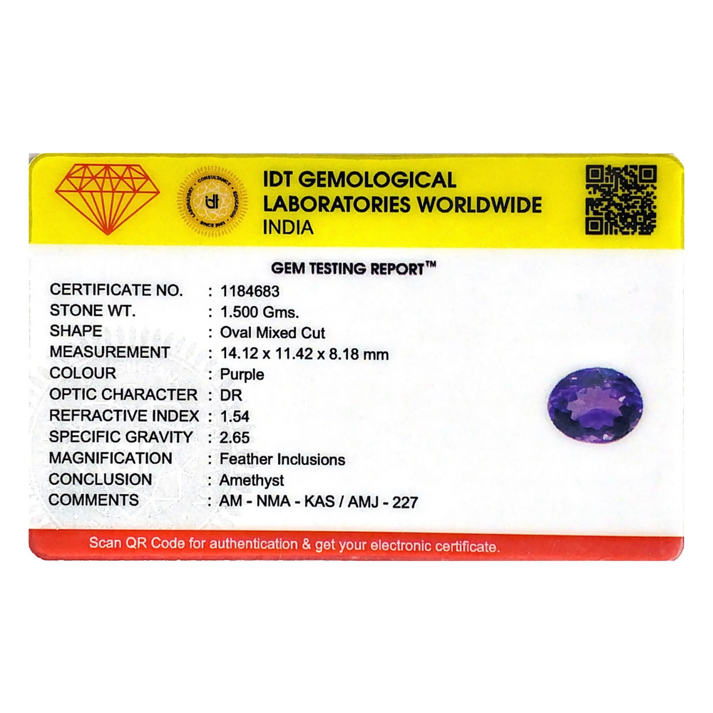 Amethyst - 7.5 Carat - Pramogh