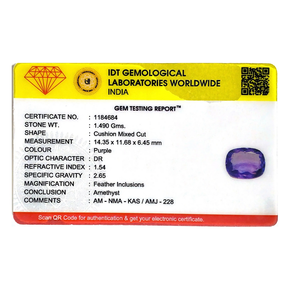 Amethyst - 7.45 Carat - Pramogh