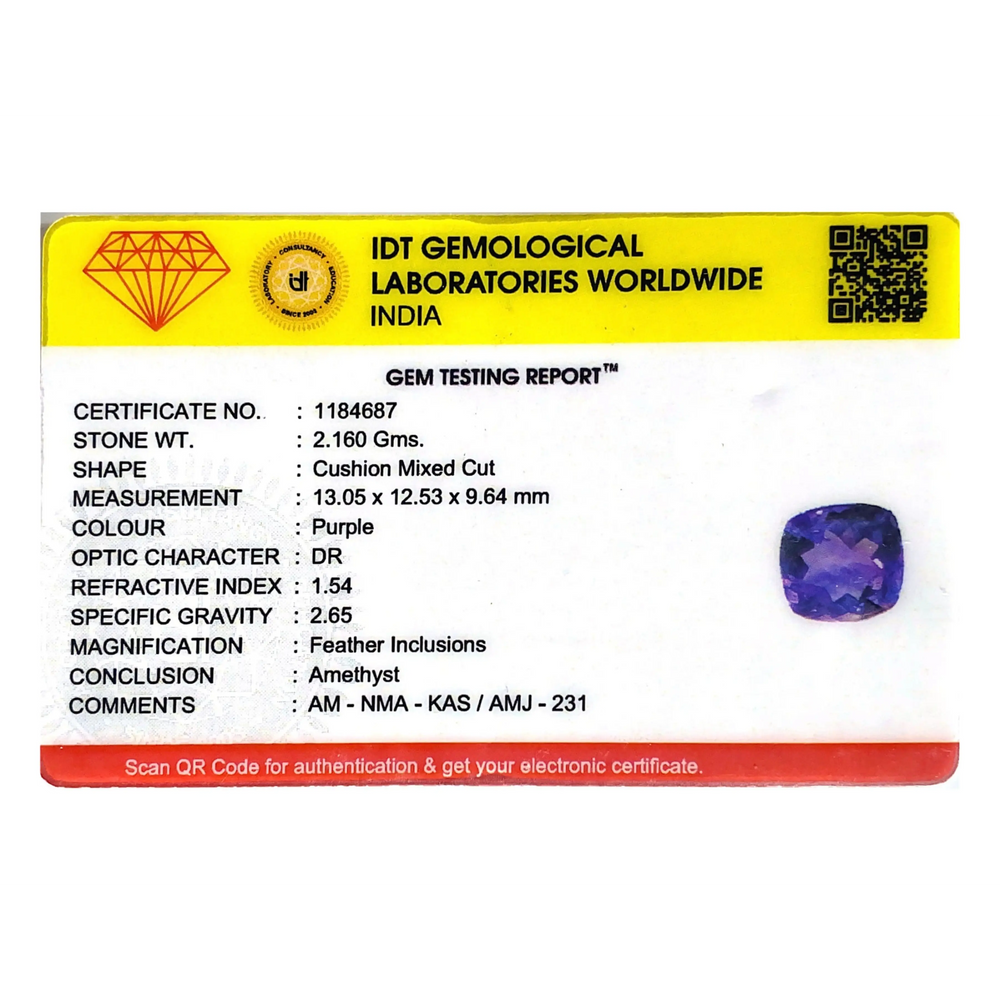 Amethyst - 10.8 Carat - Pramogh