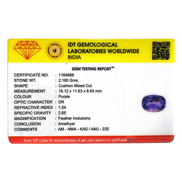 Amethyst - 10.8 Carat - Pramogh
