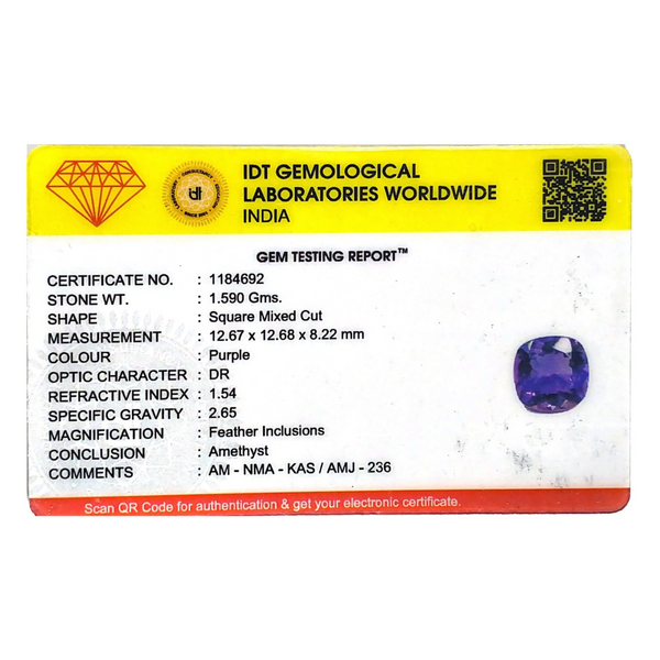 Amethyst - 7.95 Carat - Pramogh
