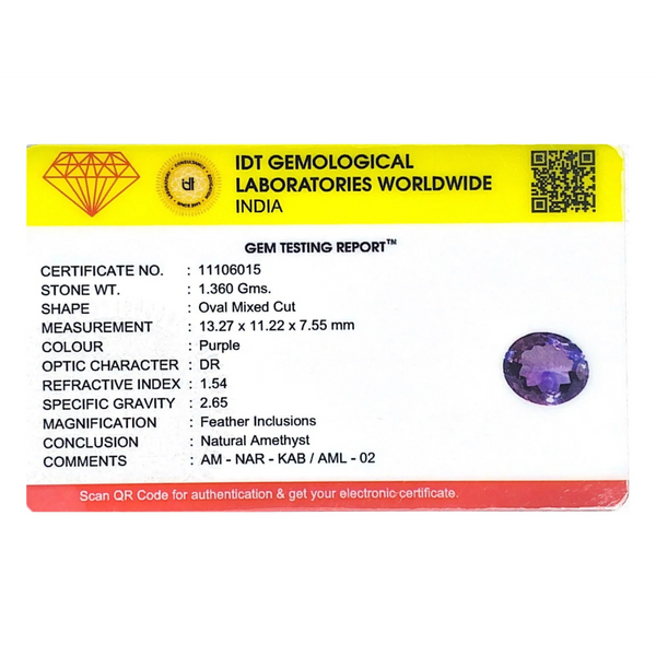Amethyst - 6.8 Carat