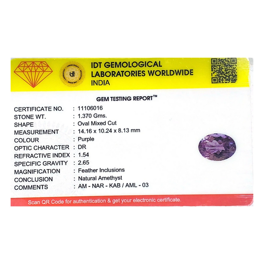 Amethyst - 6.85 Carat