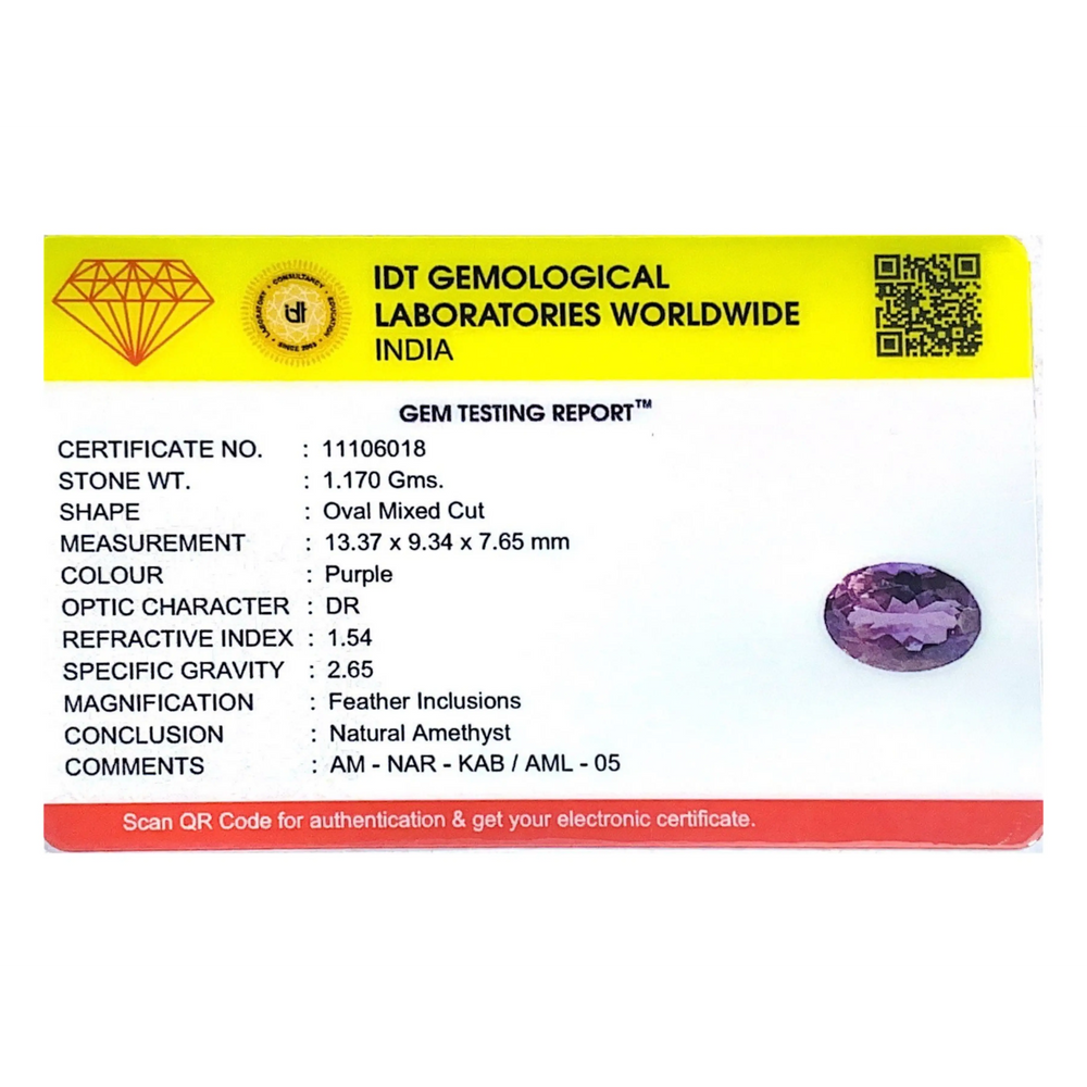 Amethyst - 5.85 Carat
