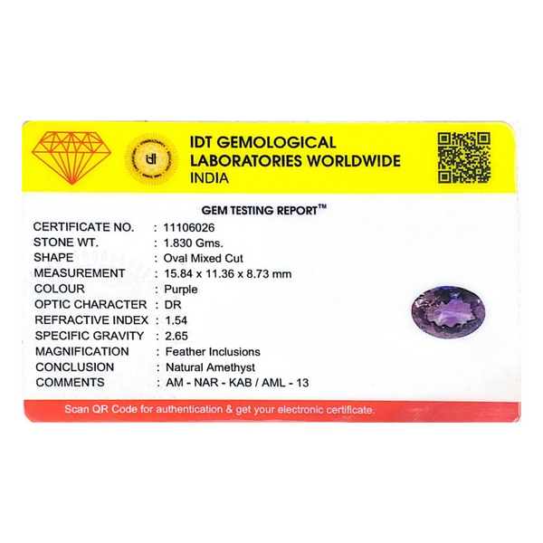 Amethyst - 9.15 Carat