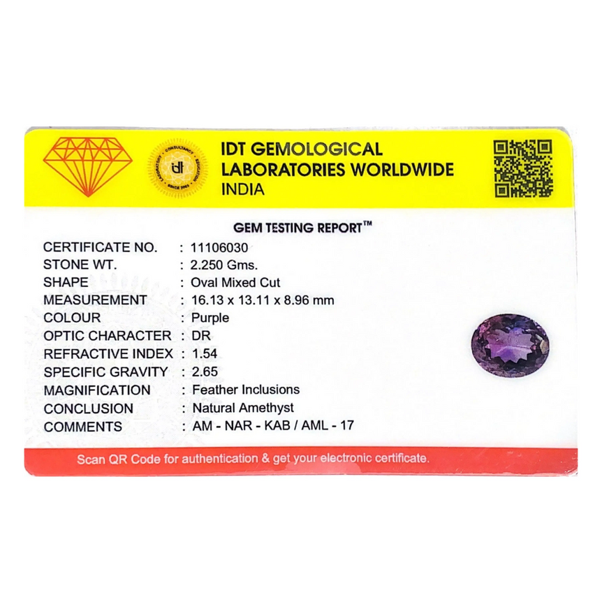 Amethyst - 11.25 Carat