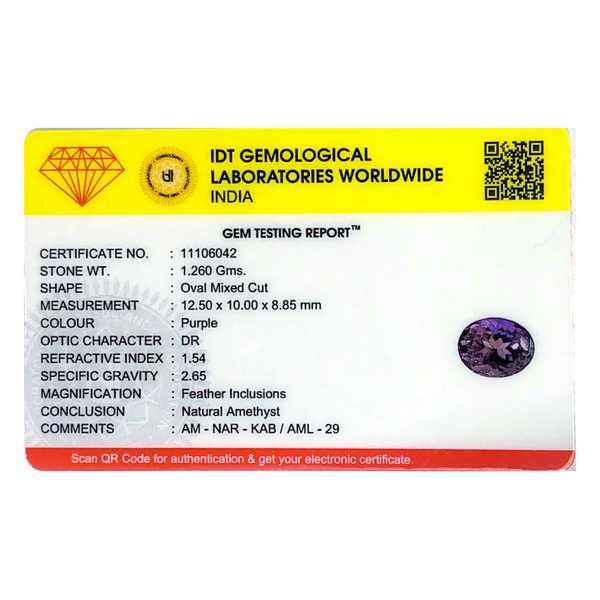 Amethyst - 6.25 Carat
