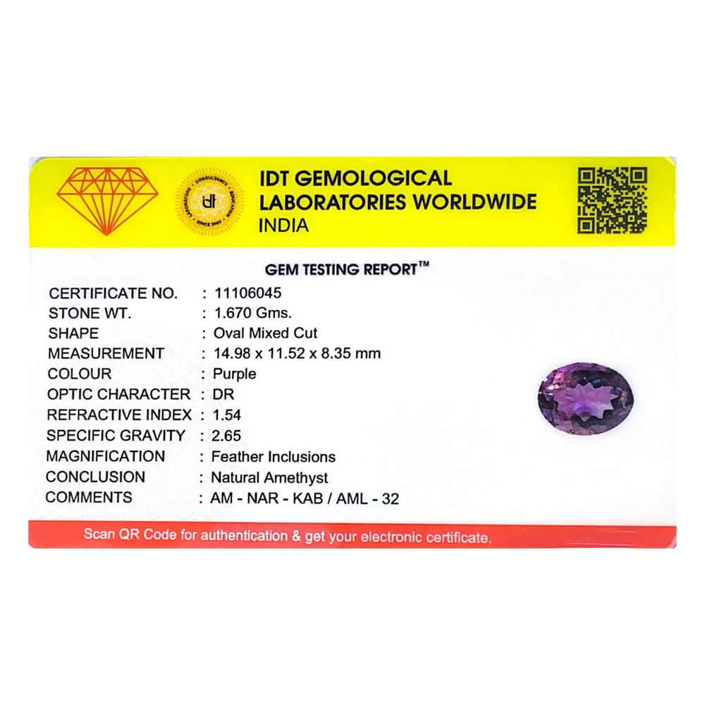 Amethyst - 8.35 Carat