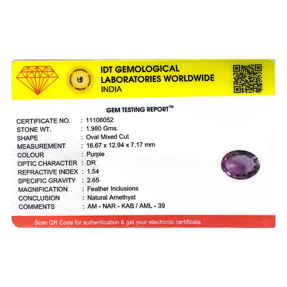 Amethyst - 9.9 Carat
