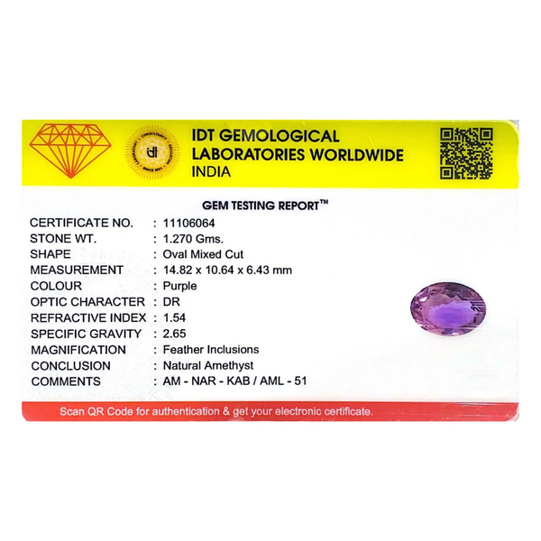 Amethyst - 6.35 Carat